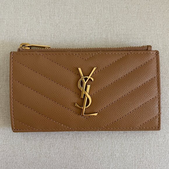 Saint Laurent Cassandre Matelassé Card Case - Picture 1 of 12